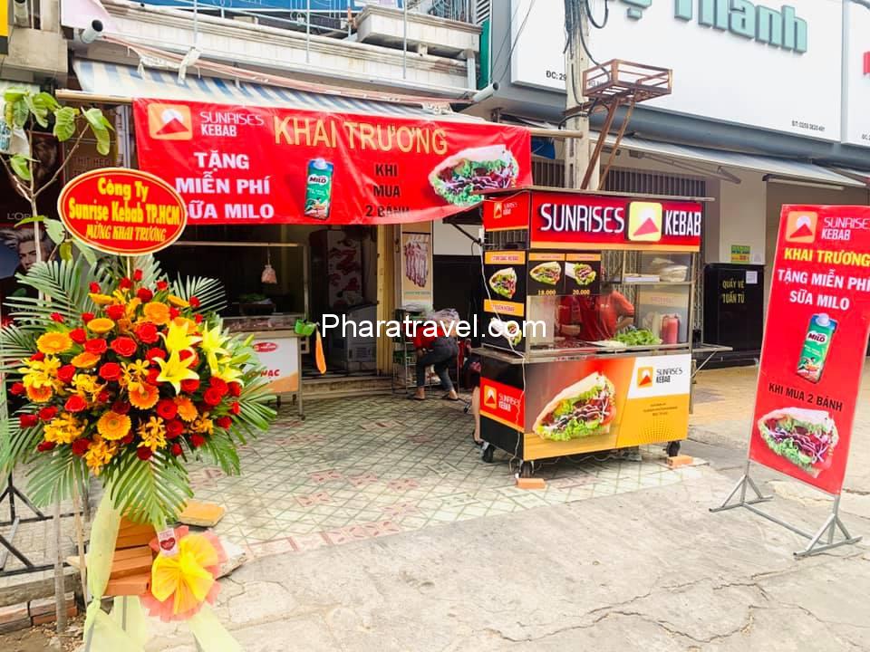 sunrise kebab: Nhượng quyền kinh doanh và 7 chi nhánh tại Ninh Thuận